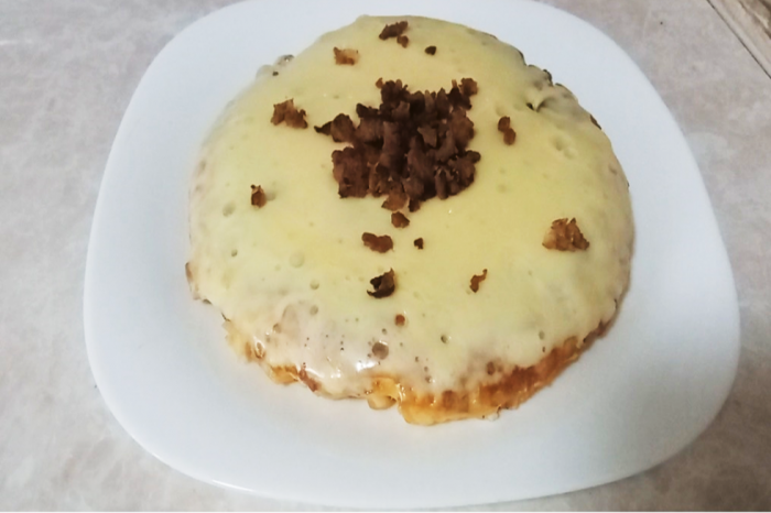 TORTA GRATINADA RELLENA DE PICADILLO