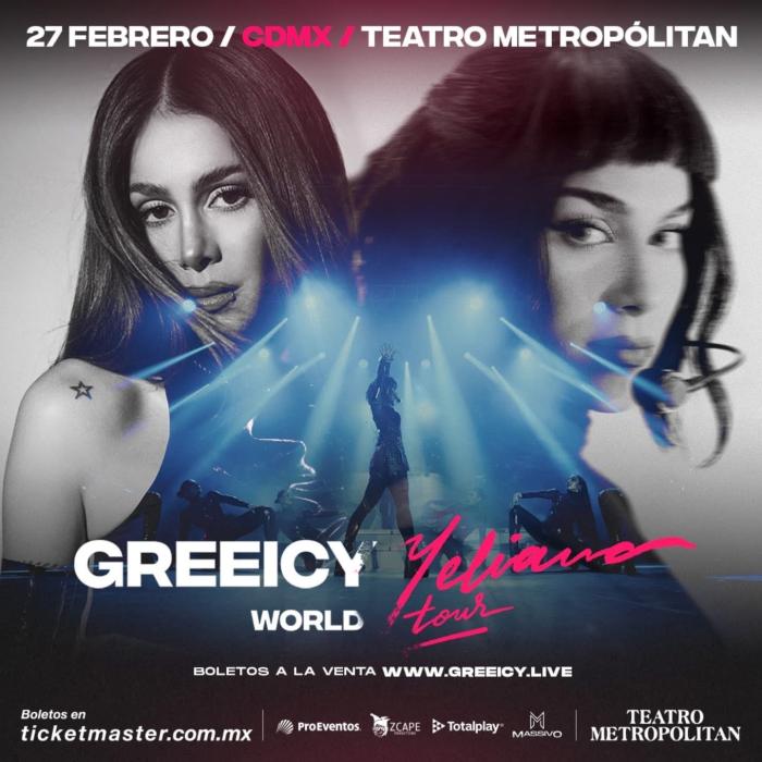 GREEICY LLEGA A MÉXICO CON SU TOUR MUNDIAL Y PREPARA TRES NOCHES IMPARABLES